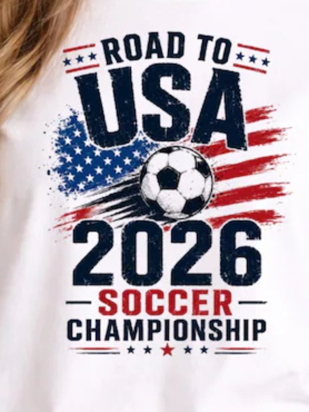 Road to USA 2026 Soccer Champion Shirt, USA Soccer Fan Tee 276 - Picture 2 of 5
